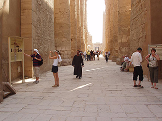 Panneau signalétique extérieur | Temple de Karnak-Louxor (Egypte)